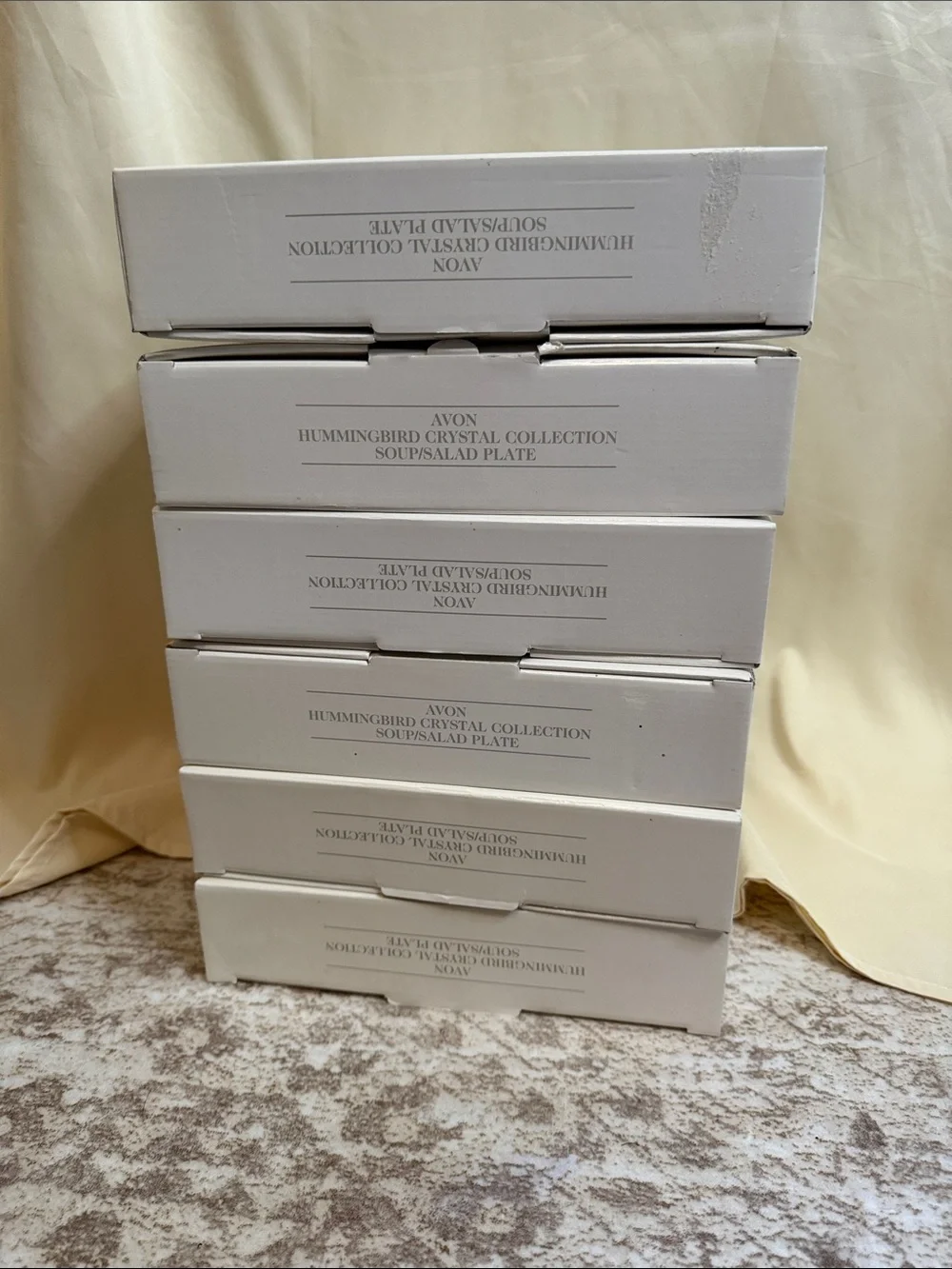 Avon Hummingbird Collection set of 6 bowls with original boxes